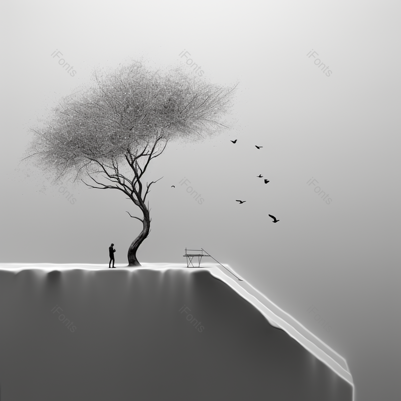 低角度鸟瞰图,鸟儿在树的上方逆天飞翔,插画/手绘图,插画/手绘图库,插画/手绘图下载,插画/手绘
